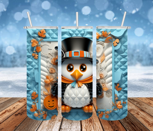 Halloween Penguin 3D Tumbler