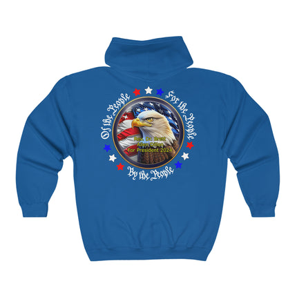 Of the People For the People and By the People Full Zip Hooded Sweatshirt