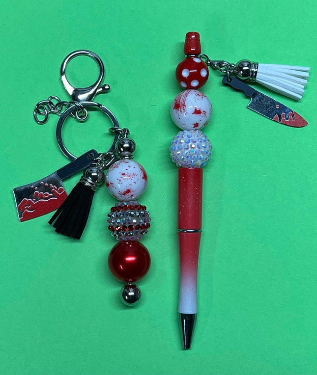 Horror Theme Beaded Pens