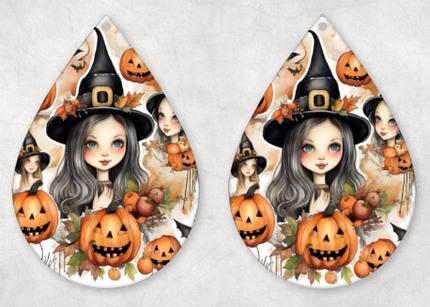 Halloween Teardrop Earrings - 31 Designs