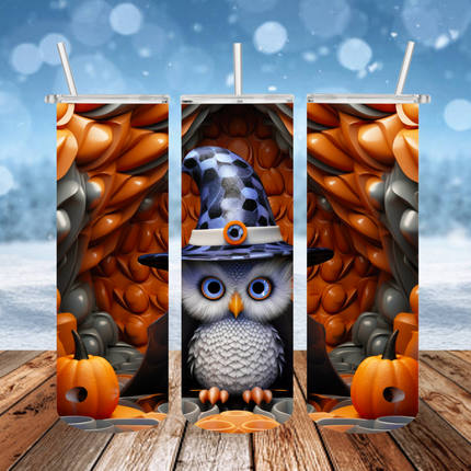 Wizarding Owl 3D Tumbler
