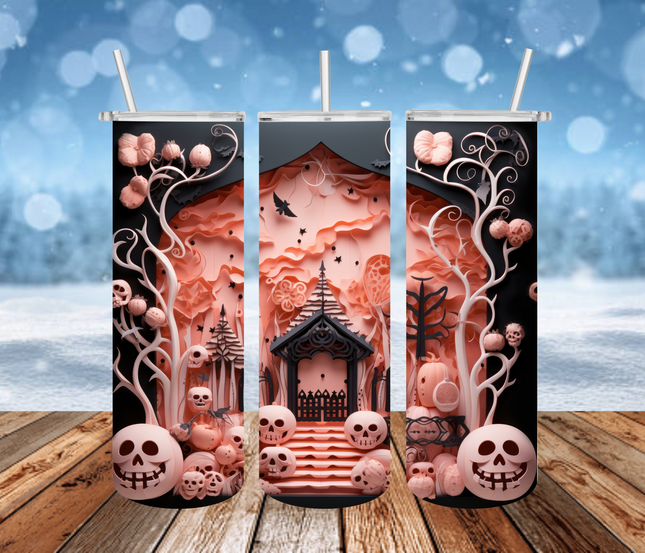 Pumpkin Pagoda 3D Tumbler