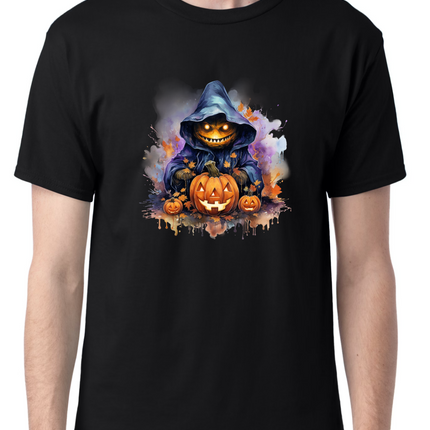 Halloween Watercolor Spooky Jack-O-Lantern T-Shirt