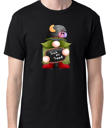 Halloween Trick or Treat Gnome T-Shirt