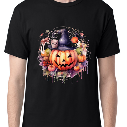 Halloween Watercolor Jack-O-Lantern T-Shirt