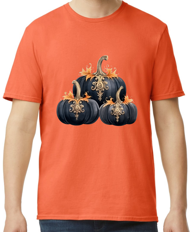 Victorian Black Pumpkin T-Shirt