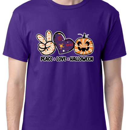 Peace Love and Halloween T-Shirt