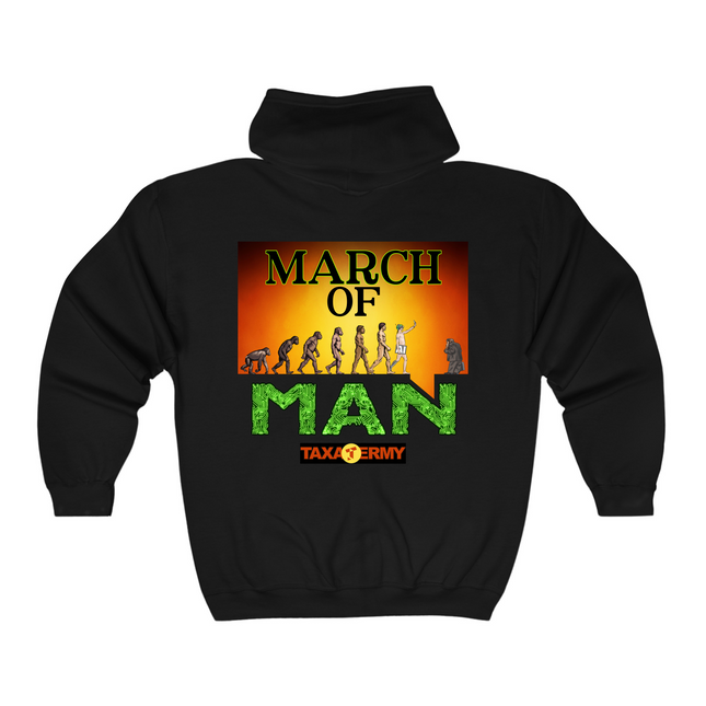 March of Man Zip up Hoodie